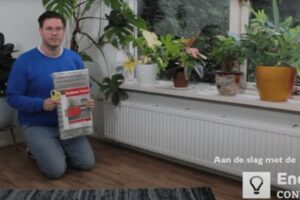Bespaar gas met radiatorfolie